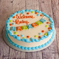 Welcome Baby Boy Cake - 1.5kg